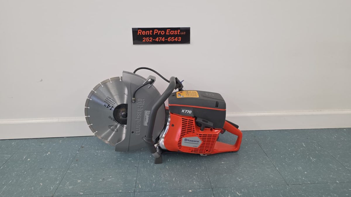 Concrete Saw — Husqvarna K770 for rent